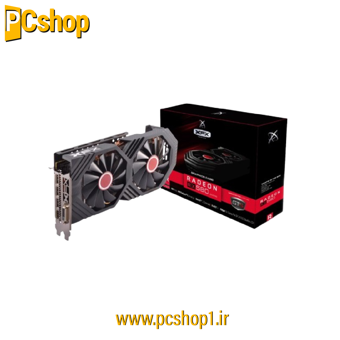 کارت گرافیک دست دوم XFX RX 580 8gb ddr5 256 bit