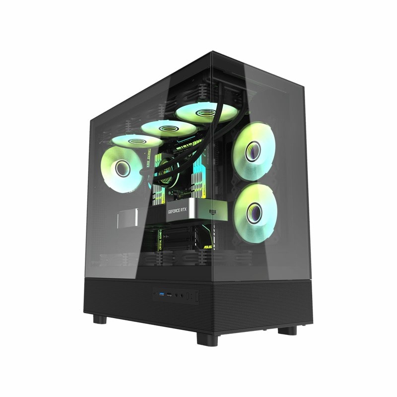 کیس intel core ultra 5 225f با کارت گرافیک Asus dual rtx 5060 oc 8gb